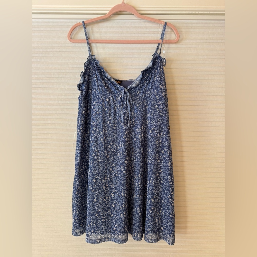 Lee Blue Spaghetti Strap Dress